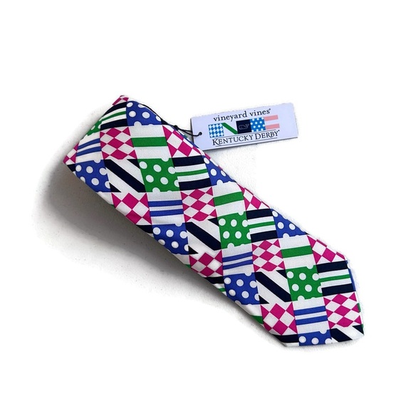 Vineyard Vines Kentucky Derby Silk Necktie - Picture 2 of 15